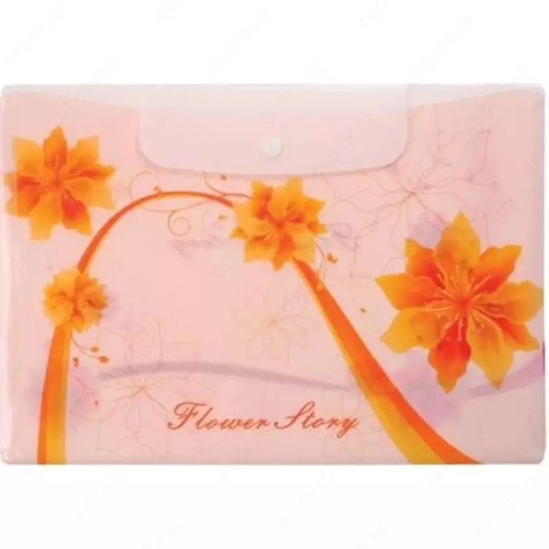 Папка-конверт А4 с кнопкой FLOWER STORY 0