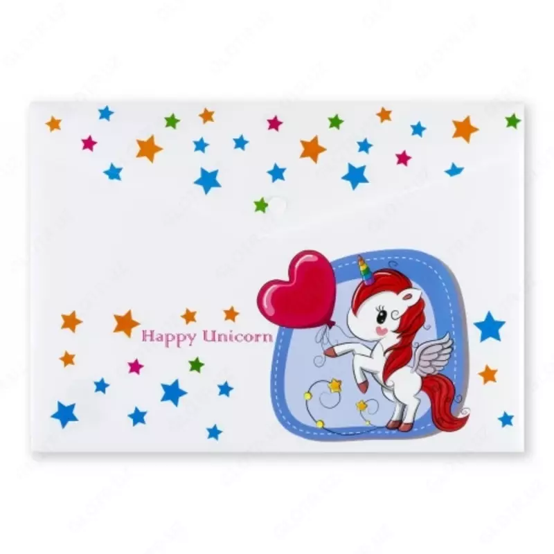 Папка-конверт на кнопке А4 Centrum Unicorns 0