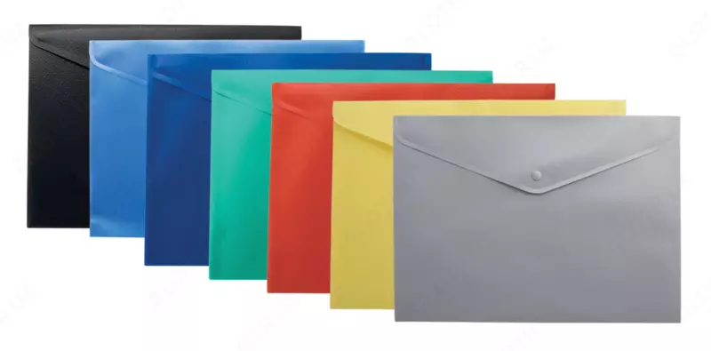 Папка-конверт А4 с кнопкой Silk Paper 0.18 мм - 8 400 сум