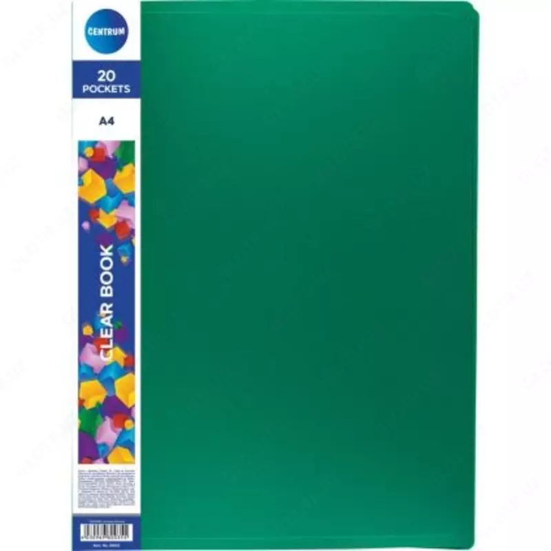 Папка А4 VISIT "K" с 20 п/э кармашками (ассорти) ПВХ - 12 000 сум