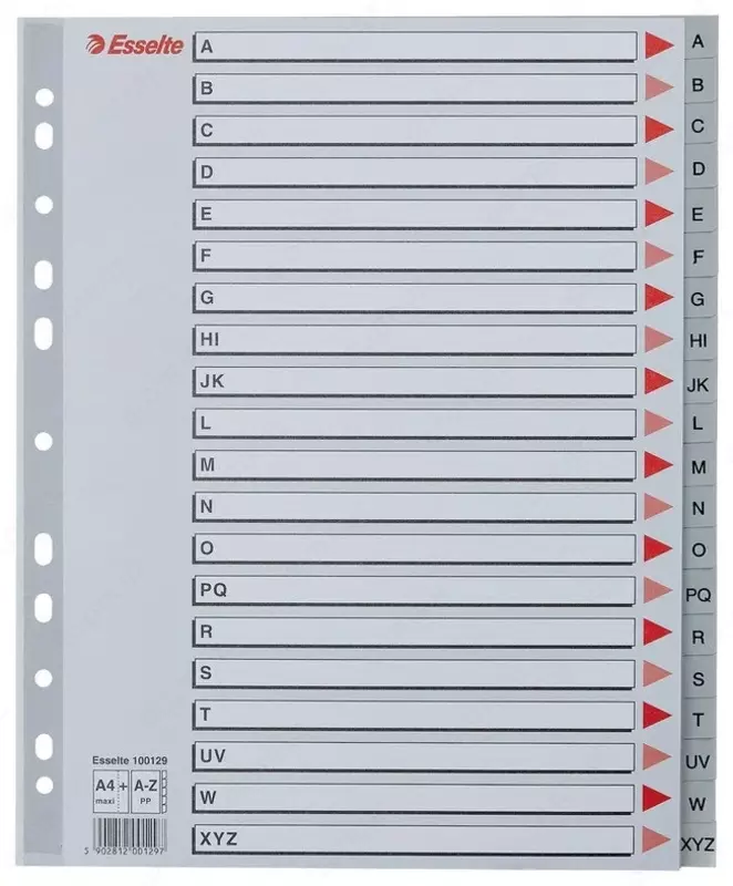 Bo'luvchi A4 "A-Z" MAXI, plastmassa