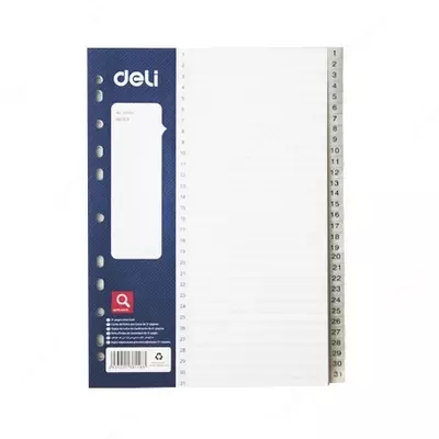 Separator  Separator "1-31" 38158 Deli plastik (qarang.)