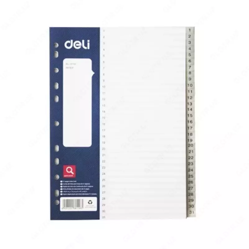 Separator "1-31" 38158 Deli plastik (qarang.)