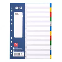 Separator A4 "1-12" Deli 5725 plastmassa