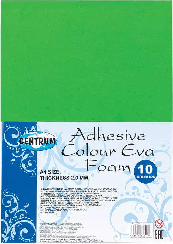 Бумага декоративная на клейкой основе Centrum Eva Foam А4