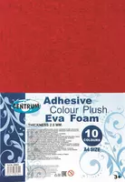 Набор декоративной плюшевой самоклеящейся бумаги А4