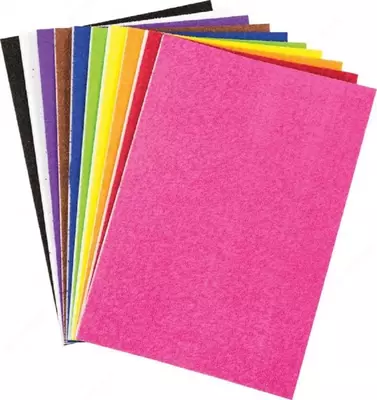 Набор декоративной плюшевой самоклеящейся бумаги А4 - 26 400 сум / шт.