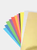 Rangli karton + rangli qog'oz to'plami Rangli qog'ozlar