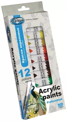 Badiiy akril bo'yoqlar 12 dona x 12 ml