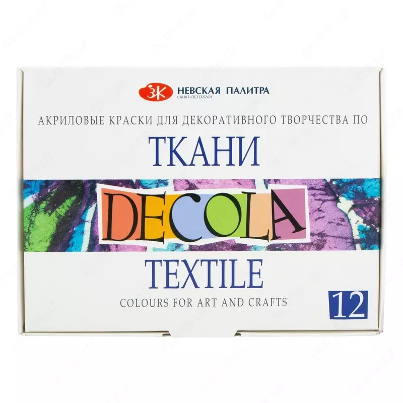 Akril bo'yoq to'plami Decola matoga