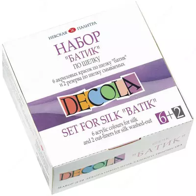 Набор акриловых красок по шелку Decola Батик 6х50 мл