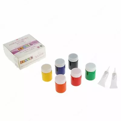 Набор акриловых красок по шелку Decola Батик 6х50 мл