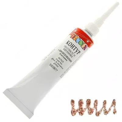 с бронзовыми блестками