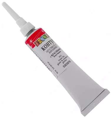 с красными блестками