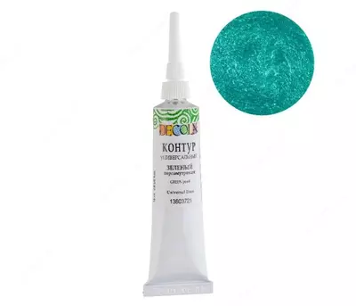 Контур универсальный Декола зеленый перламутровый