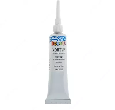 Контур универсальный Декола синий перламутровый
