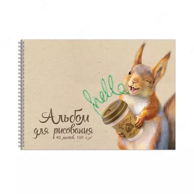 50 000 сум / шт. Альбом для рисования 40 л/А4 блок - белый офсет 100 г/м²