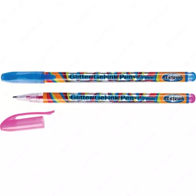 Ручка гелевая с цветными чернилами с блестками 0