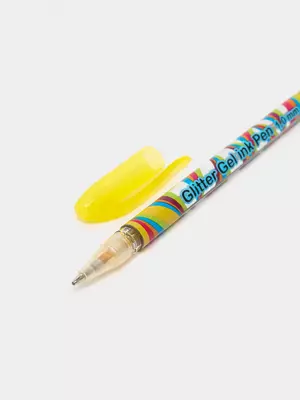 Ручка гелевая с цветными чернилами с блестками 1.0 мм