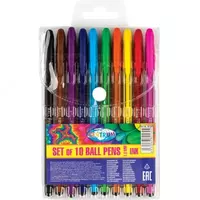 Набор из 10 цветных шариковых ручек 1