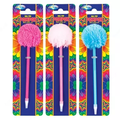 Ручка шариковая POMPOM синие чернила