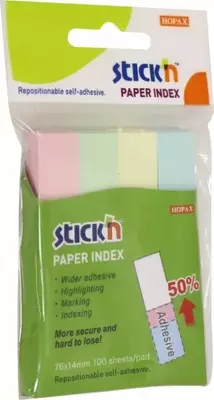 Закладки самоклеящиеся цветные 100х4 мм - 4 500 сум / шт.