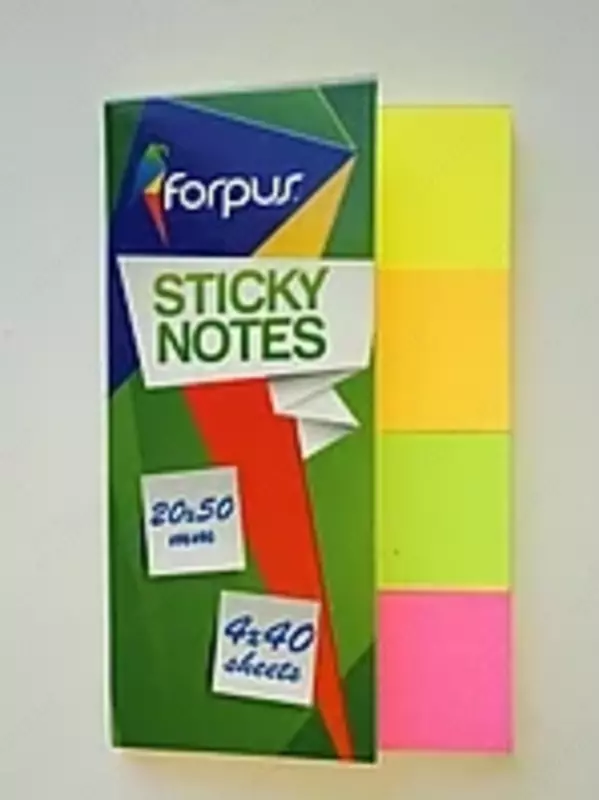 Rangli qog'oz xatcho'plari 20x50 mm