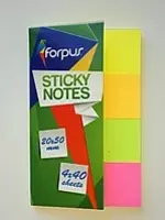 Rangli qog'oz xatcho'plari 20x50 mm