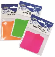 Клейкие пластиковые индексы 70х70 мм 25 листов