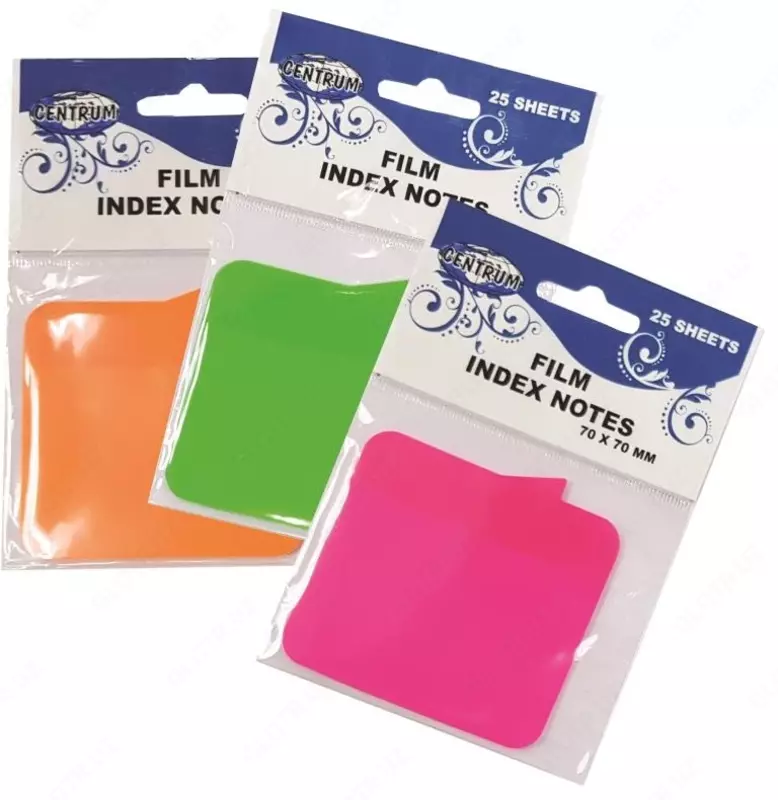 Клейкие пластиковые индексы 70х70 мм 25 листов - 4 500 сум