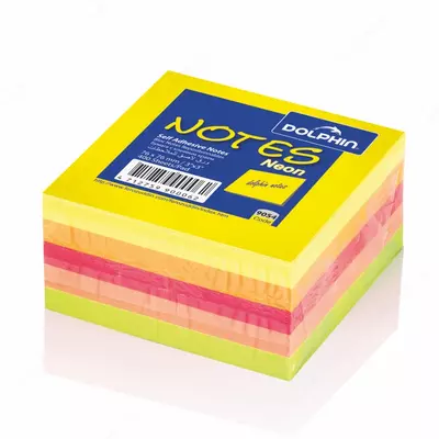 Самоклеящаяся бумага DOLPHIN NEON 3x3 (76х76 мм) - 23 000 сум / шт.