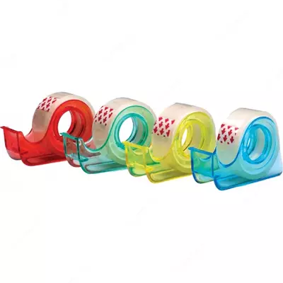 Клейкая лента 15 мм х10 м прозрачная с держателем