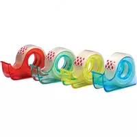 Клейкая лента 15 мм х10 м прозрачная с держателем