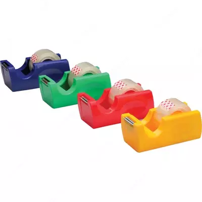 Клейкая лента 19 мм х 20 м прозрачная с держателем