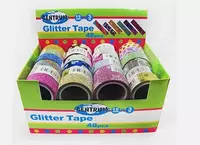 Клейкая лента декоративная GLITTER 15 мм x 3.00м/в дисплее