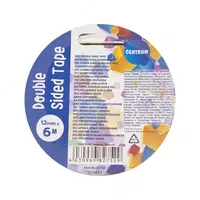 Ikki tomonlama yopishqoq lenta 12 mm x 6 m