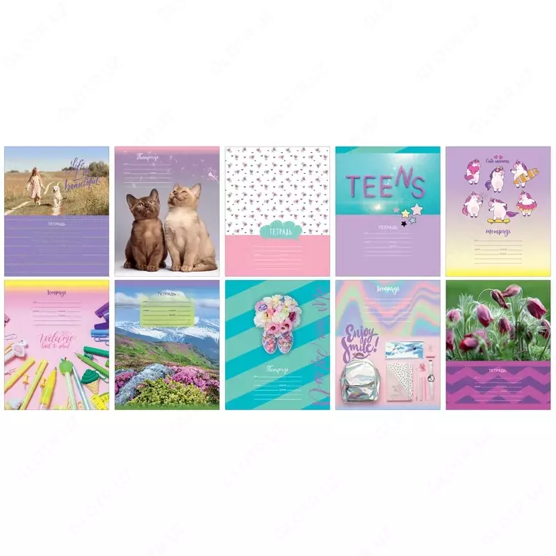 Тетрадь BG "Mix-10. Девочки"