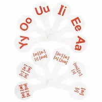 Касса-веер "Английские гласные буквы" - 6 000 сум