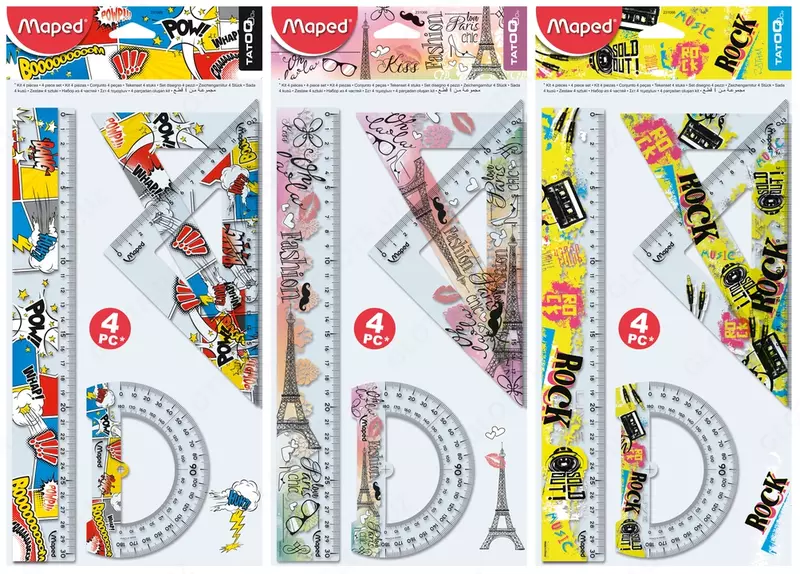 Набор линеек Maped Tatoo