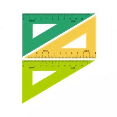 Линейка-треугольник СТАММ 10 см (30`60`90) - 400 сум / шт.