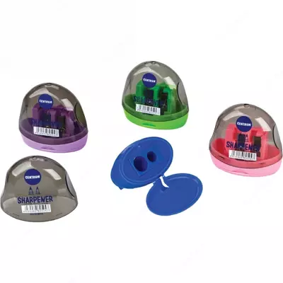 Точилка с 2 лезвиями и контейнером для мусора