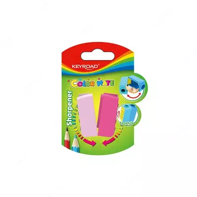 Точилка с 2 лезвиями KEYROAD COLOR MATE