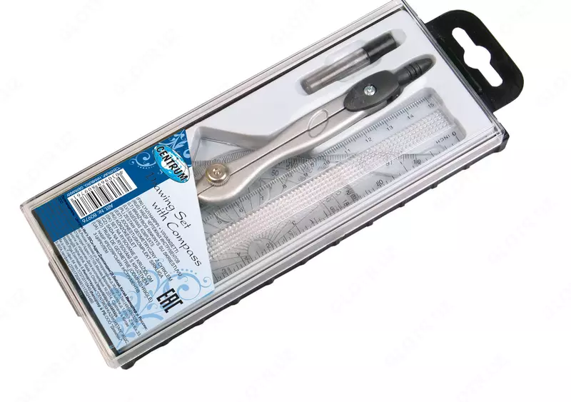 Набор чертежный циркуль с линейками