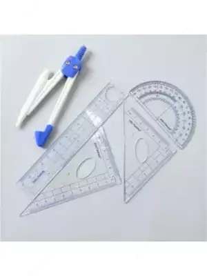 Набор чертежный циркуль с линейками - 12 800 сум / упаковка