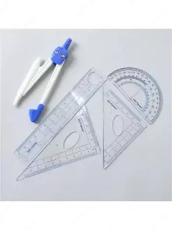 Набор чертежный циркуль с линейками - 12 800 сум