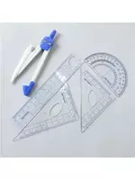 Набор чертежный циркуль с линейками - 12 800 сум