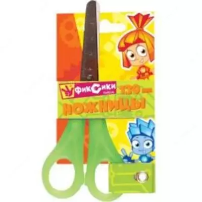 Ножницы 130 мм "Ф" (цвет ручек ассорти)