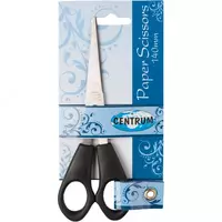 Kantselyariya qaychi 140 mm (mat qora tutqichlar)