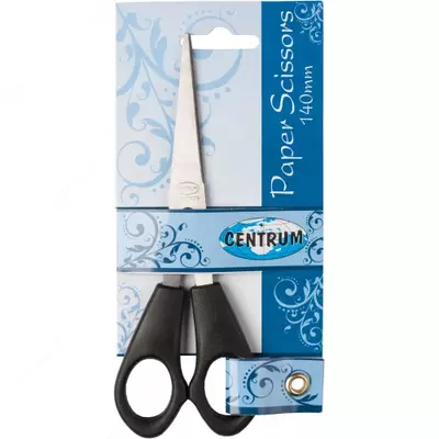 Ножницы канцелярские 140 мм (матовые черные ручки) - 8 500 сум / шт.