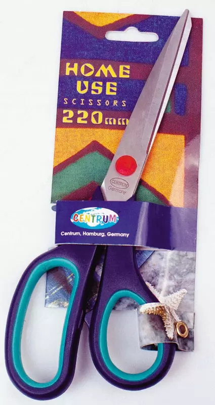 Ножницы HOME USE 220 мм с резиновыми ручками - 11 000 сум
